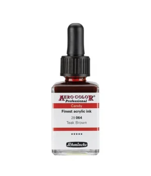 Schmincke Aero Color Akrilik Mürekkep 28 ml. 064 Candy Colors Teak Brown