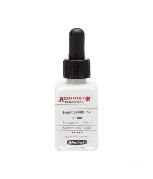 Schmincke Aero Color Akrilik Mürekkep 28 ml. 100 Transparent White