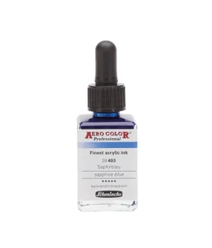 Schmincke Aero Color Akrilik Mürekkep 28 ml. 403 Sapphire Blue