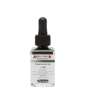 Schmincke Aero Color Akrilik Mürekkep 28 ml. 503 Olive Green