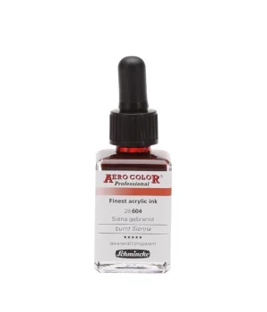 Schmincke Aero Color Akrilik Mürekkep 28 ml. 604 Burnt Sienna