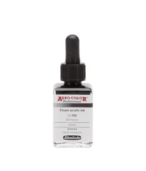 Schmincke Aero Color Akrilik Mürekkep 28 ml. 702 Black