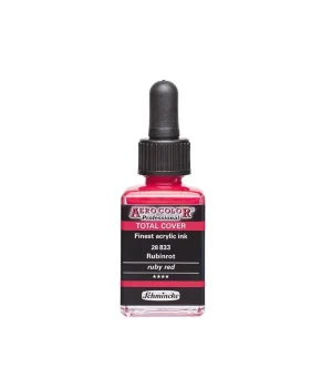 Schmincke Aero Color Akrilik Mürekkep 28 ml. 833 Ruby Red
