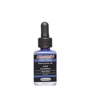 Schmincke Aero Color Akrilik Mürekkep 28 ml. 843 Dark Blue