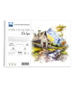 Schoellershammer Da Capo Cold Press Suluboya Defteri 300 gr. 35x50 cm. 12 yaprak