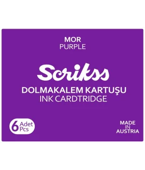 Scrikss Dolmakalem Kartuşu 6lı Kutu MOR