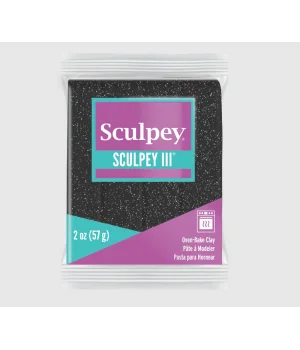 Sculpey III Polimer Kil 541 Siyah Glitter (Simli)