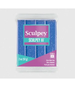 Sculpey III Polimer Kil 549 Mavi Glitter (Simli)