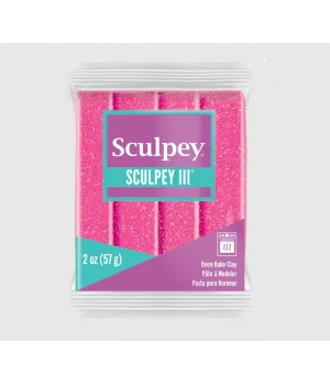 Sculpey III Polimer Kil 558 Pembe Glittter (Simli)