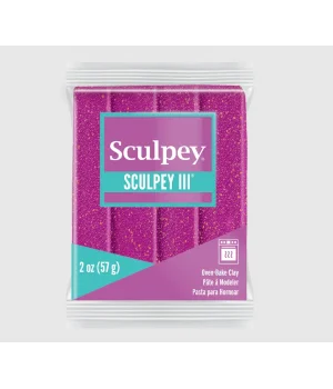 Sculpey III Polimer Kil 562 Violet Glitter (Simli)