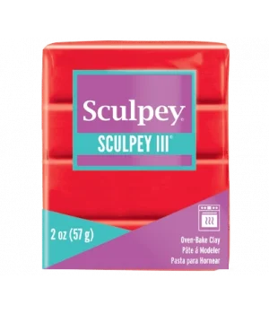 Sculpey III Polimer Kil 583 Red Hot Red (Sıcak Kırmızı)