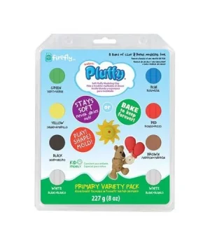 Sculpey Pluffy Primer Polimer Kil Seti 8 Renk + Ebeşuar