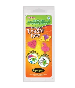 Sculpey Polimer Kil Amazing Eraser Clay Silgi Yapım Seti 8 Parça
