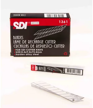 SDI 30 Derece Açılı Dar Maket Bıçağı Yedeği 9 mm 10lu Paket