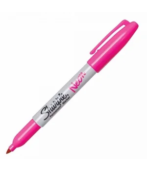 Sharpie Neon Permanent Marker Kalem Fine Uç FOSFORLU PEMBE
