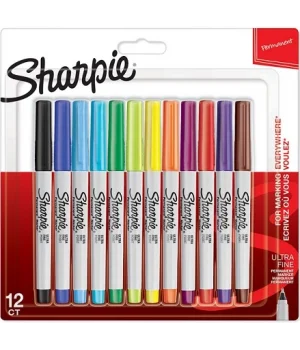 Sharpie Permanent Marker Kalem Seti Ultra Fine Uç 12 Renk
