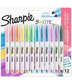 Sharpie S-Note Creative Marker İşaretleme Kalemi Seti 12 RENK