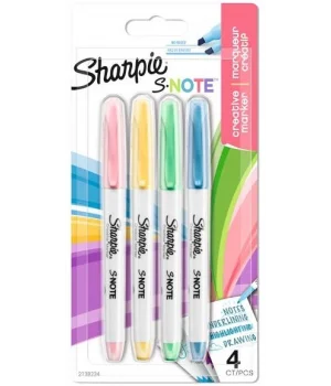 Sharpie S-Note Creative Marker İşaretleme Kalemi Seti 4 RENK