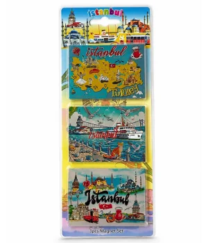 Silikon 3Lü İstanbul Temalı Magnet Alk5810