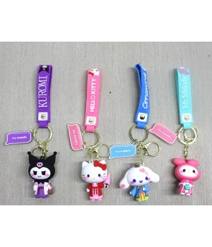 Silikon Kuromi Ve Hello Kitty Anahtarlık Alk4249