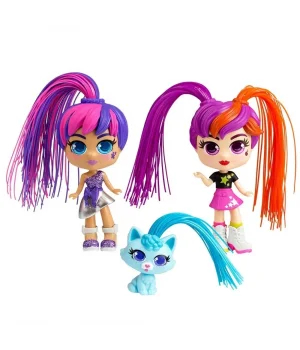 Silverlit Curli Girls Bebek ve Hayvan 3'lü Set
