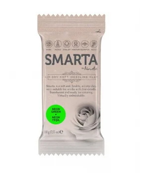 Smarta Havayla Kuruyan Modelleme Hamuru 100 gr. NEON YEŞİL