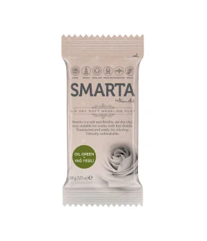 Smarta Havayla Kuruyan Modelleme Hamuru 100 gr. YAĞ YEŞİLİ