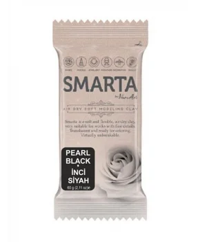 Smarta Havayla Kuruyan Modelleme Hamuru 60 gr. METALİK SİYAH İNCİ