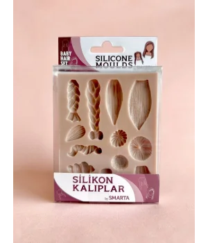 Smarta Silicone Moulds Silikon Epoksi ve Polimer Kil Kalıbı BABY HAIR SET