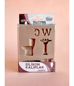 Smarta Silicone Moulds Silikon Epoksi ve Polimer Kil Kalıbı BATHROOM