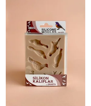 Smarta Silicone Moulds Silikon Epoksi ve Polimer Kil Kalıbı BIRDS