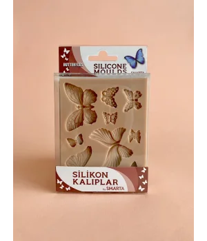Smarta Silicone Moulds Silikon Epoksi ve Polimer Kil Kalıbı BUTTERFLIES
