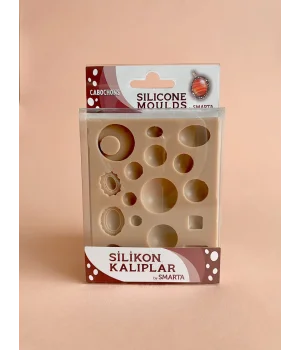 Smarta Silicone Moulds Silikon Epoksi ve Polimer Kil Kalıbı CABOCHONS