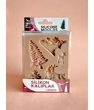 Smarta Silicone Moulds Silikon Epoksi ve Polimer Kil Kalıbı CHRISTMAS SET