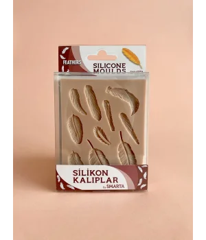 Smarta Silicone Moulds Silikon Epoksi ve Polimer Kil Kalıbı FEATHERS
