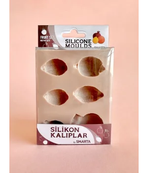 Smarta Silicone Moulds Silikon Epoksi ve Polimer Kil Kalıbı FRUIT SET