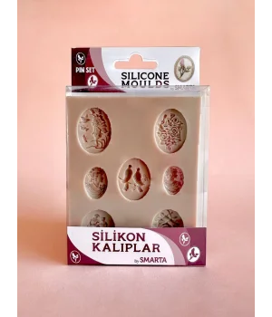 Smarta Silicone Moulds Silikon Epoksi ve Polimer Kil Kalıbı JEWELERY / PIN SET