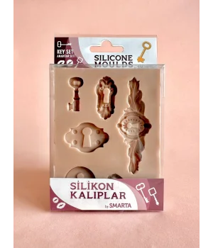 Smarta Silicone Moulds Silikon Epoksi ve Polimer Kil Kalıbı KEY SET