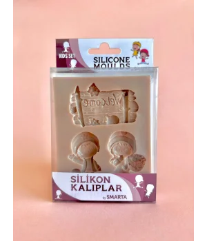 Smarta Silicone Moulds Silikon Epoksi ve Polimer Kil Kalıbı KIDS SET