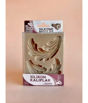 Smarta Silicone Moulds Silikon Epoksi ve Polimer Kil Kalıbı MID-CENTURY APPLIQUE