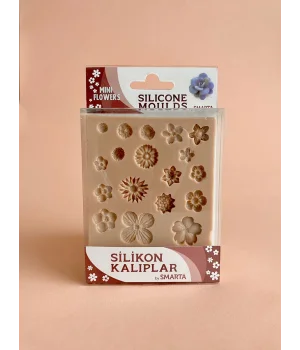 Smarta Silicone Moulds Silikon Epoksi ve Polimer Kil Kalıbı MINI FLOWERS