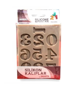 Smarta Silicone Moulds Silikon Epoksi ve Polimer Kil Kalıbı NUMBERS