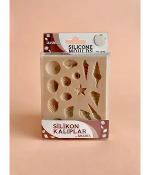 Smarta Silicone Moulds Silikon Epoksi ve Polimer Kil Kalıbı SEASHELLS