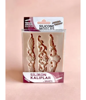 Smarta Silicone Moulds Silikon Epoksi ve Polimer Kil Kalıbı VINTAGE APPLIQUE