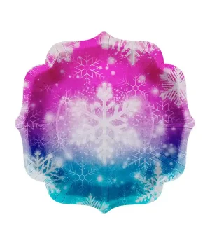 Snowflakes Karton Tabak 23cm