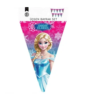 Snowflakes Üçgen Flama Süsleme Seti