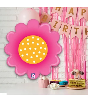 Spring Flower Pink Grabo Folyo Balon 18