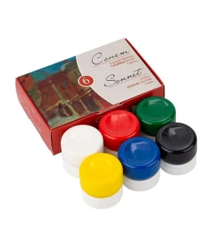 St. Petersburg Sonnet Guaj Boya Seti 6 Renk x 20 ml.