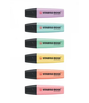 Stabilo Boss Fosforlu İşaretleme Kalemi Seti 6 Renk Pastel Renkler