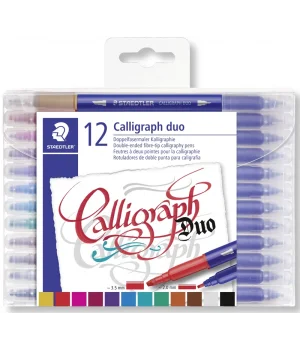 Staedtler Çift Taraflı Kaligrafi Kalemi Seti 12 RENK